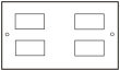 CR024 4 x LJ6C Accessory Plate