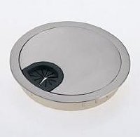 80mm Brushed Steel Access Grommet