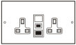 CR4111 2 Gang Unsitched Socket RCD