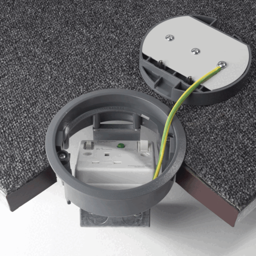 13a RCD Swiched Power Grommet Inc Carpet Recess