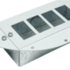 209mm RCD Twin Power & 4 x RJ45 Grommet