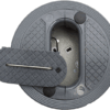 EG0025 127mm Single Power Grommet Aluminium
