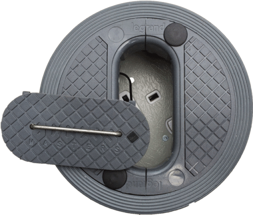 EG0025 127mm Single Power Grommet Aluminium