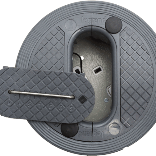 EG0025 127mm Single Power Grommet Aluminium