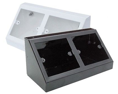 2 x Single Outlet Pedestal Boxes